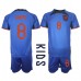 Nederland Cody Gakpo #8 Bortedraktsett Barn VM 2022 Kortermet (+ Korte bukser)